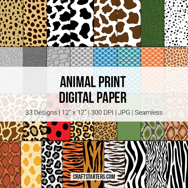Free Animal Print Digital Paper