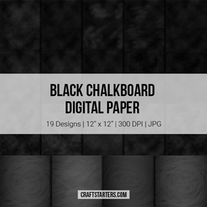 Black Chalkboard Digital Paper