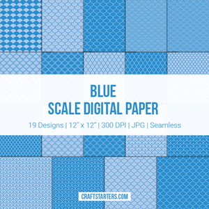 Blue Scale Digital Paper