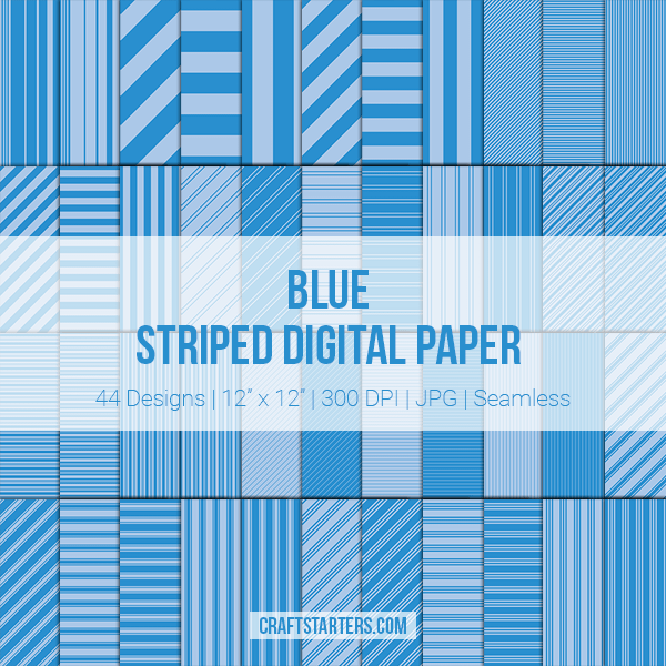 Blue Stripe Digital Paper