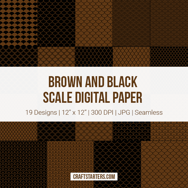 Brown and Black Scale Digital Paper
