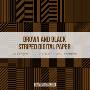 Brown and Black Stripe Digital Paper