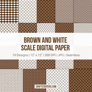 Brown and White Scale Digital Paper