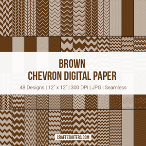 Brown Chevron Digital Paper