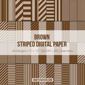 Brown Stripe Digital Paper