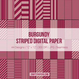 Burgundy Stripe Digital Paper