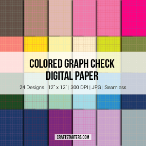 Colored Graph Check Digital Paper