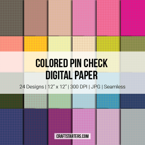 Colored Pin Check Digital Paper
