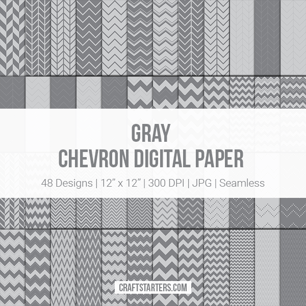 Gray Chevron Digital Paper