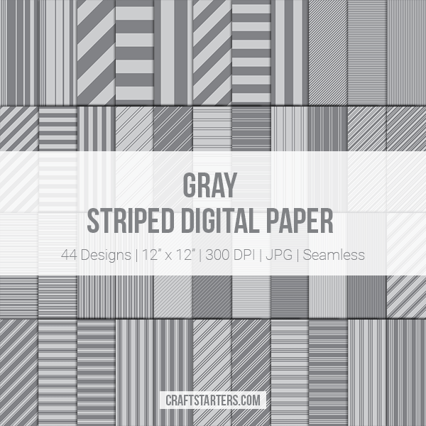 Gray Stripe Digital Paper