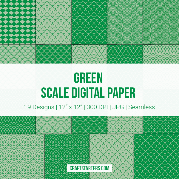 Green Scale Digital Paper