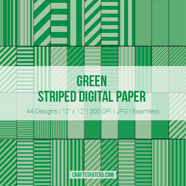 Green Stripe Digital Paper