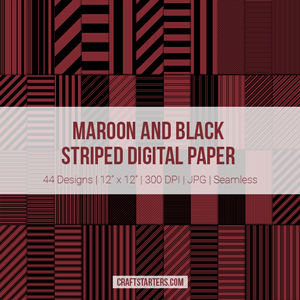 Maroon and Black Stripe Digital Paper