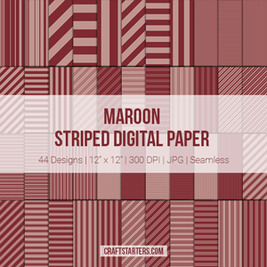 Maroon Stripe Digital Paper