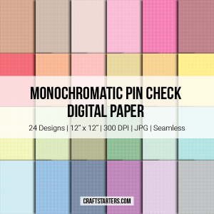 Monochromatic Pin Check Digital Paper
