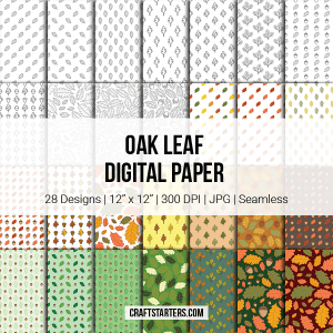 Oak Leaf Digital Paper