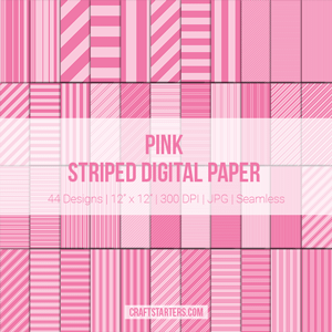 Pink Stripe Digital Paper