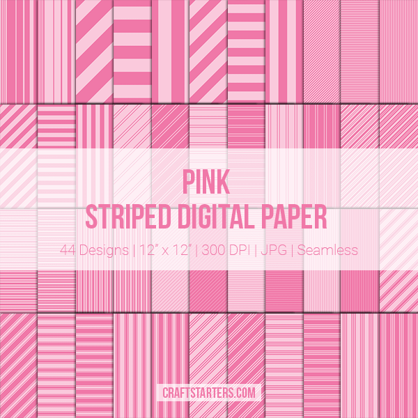Pink Stripe Digital Paper