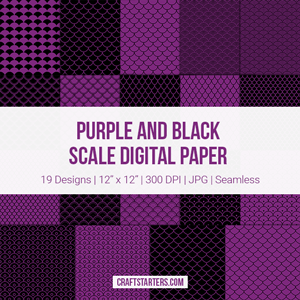 Purple and Black Scale Digital Paper