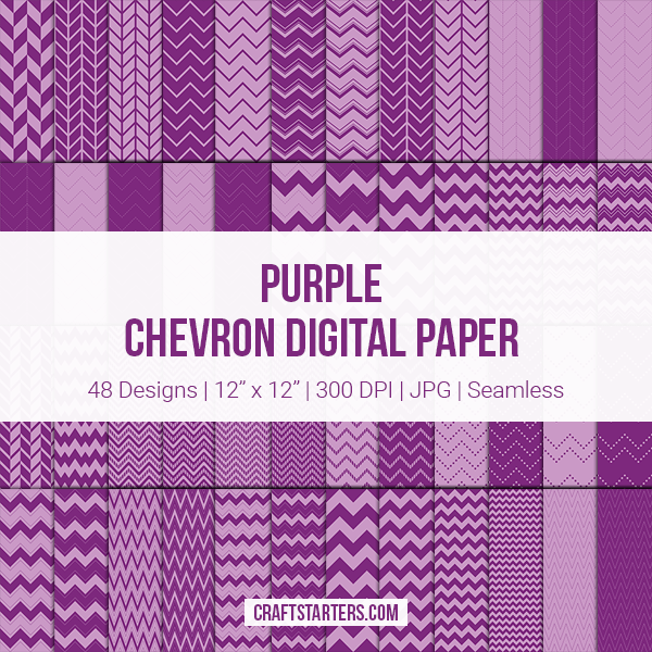 Purple Chevron Digital Paper