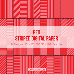 Red Stripe Digital Paper