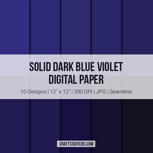Solid Dark Blue Violet Digital Paper