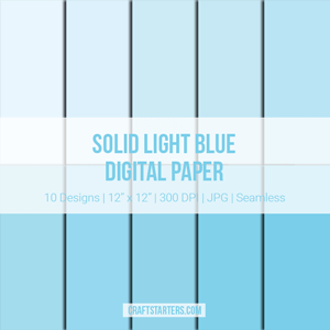 Solid Light Blue Digital Paper