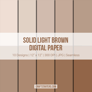Solid Light Brown Digital Paper