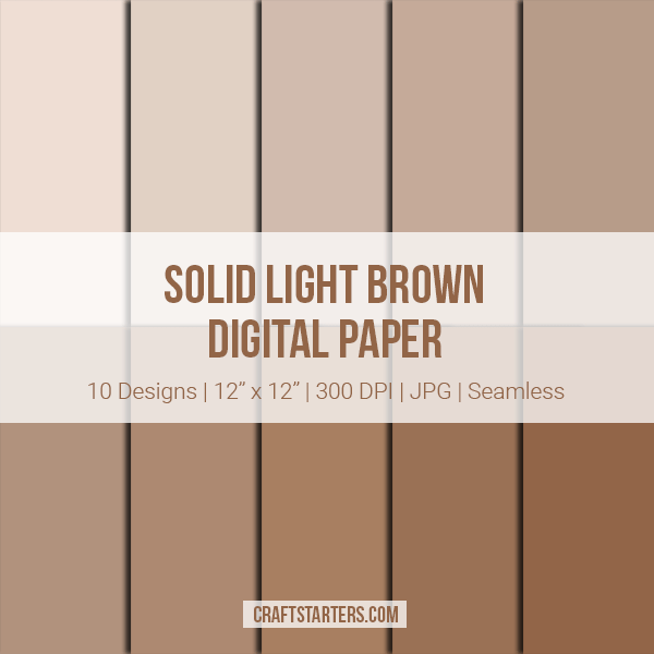Solid Light Brown Digital Paper