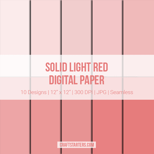 Solid Light Red Digital Paper