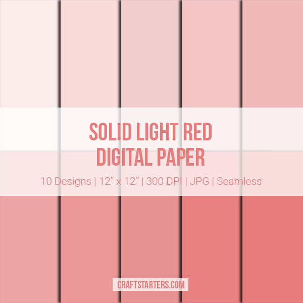Solid Light Red Digital Paper