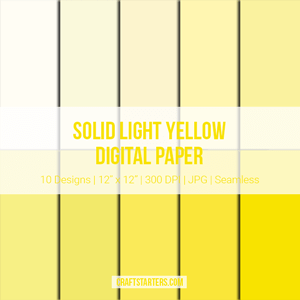 Solid Light Yellow Digital Paper