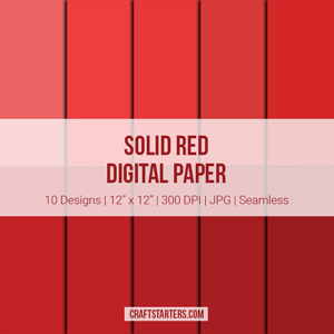 Solid Red Digital Paper