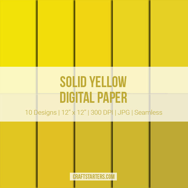 Solid Yellow Digital Paper