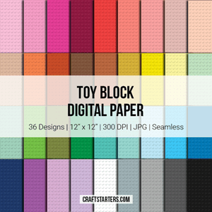 Toy Block Digital Paper