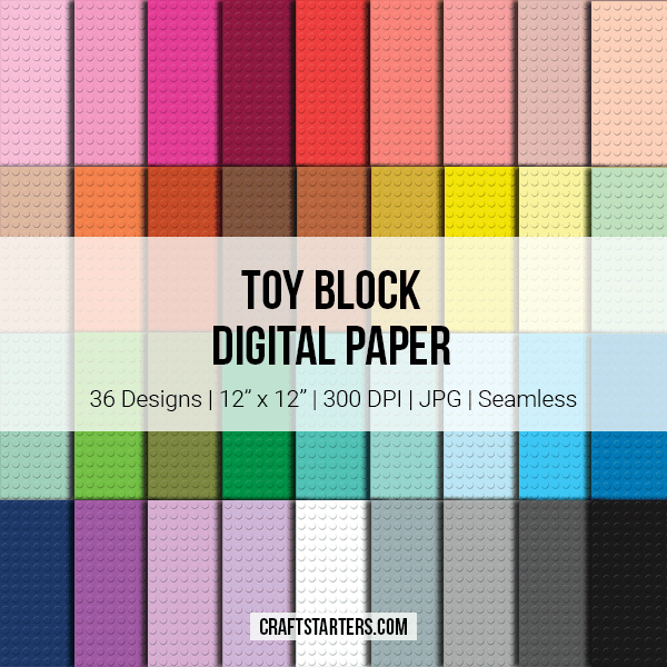 Toy Block Digital Paper