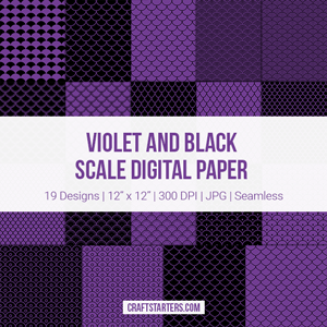 Violet and Black Scale Digital Paper