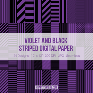Violet and Black Stripe Digital Paper