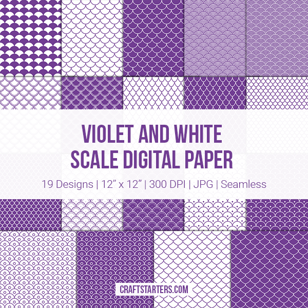 Violet and White Scale Digital Paper