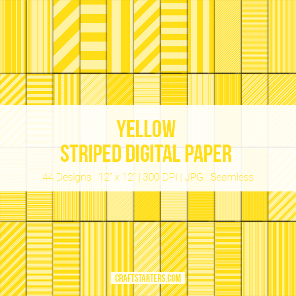 Yellow Stripe Digital Paper