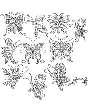 Ornate Butterfly Clip Art