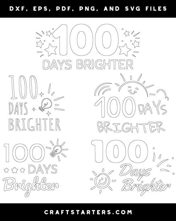 100 Days Brighter Patterns
