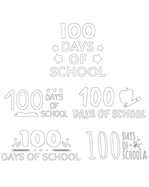 100 Days of School Patterns