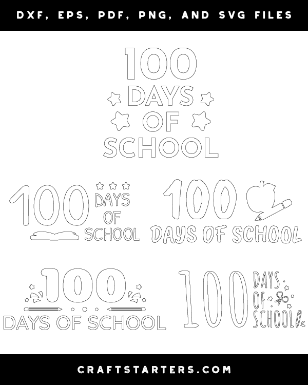 100 Days of School Patterns