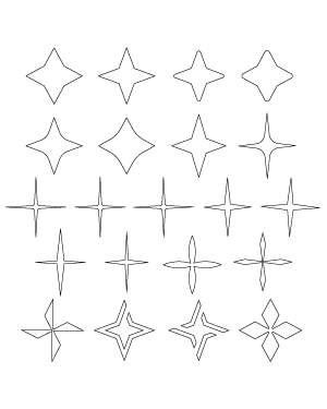 4 Point Star Patterns