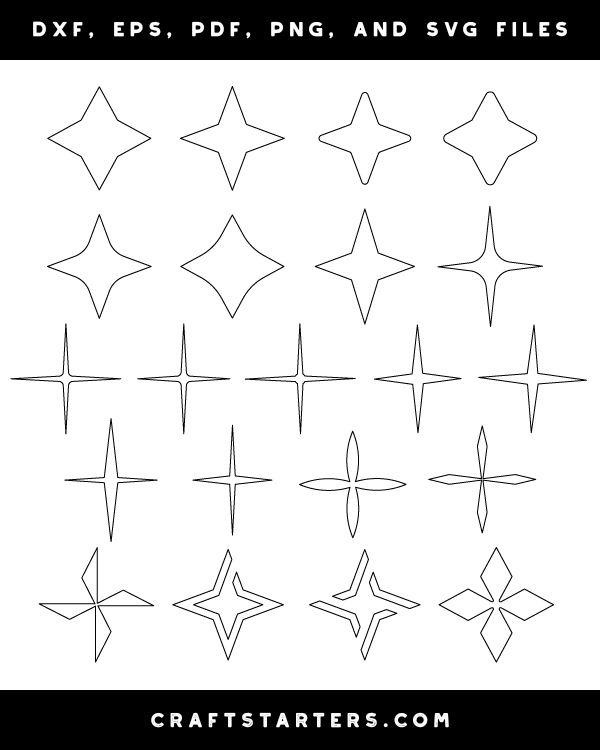 4 Point Star Patterns