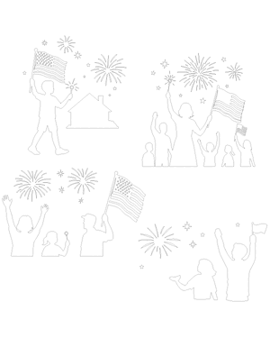 4th of July Scene Patterns