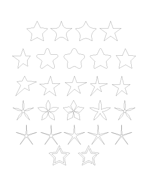 5 Point Star Patterns