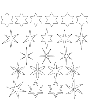 6 Point Star Patterns