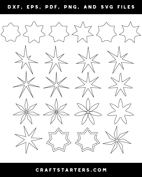 7 Point Star Patterns